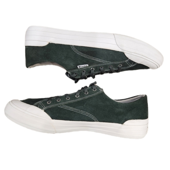 HUF Skateboard Green Suede Sneakers,Men's 13 - Picture 2 of 6